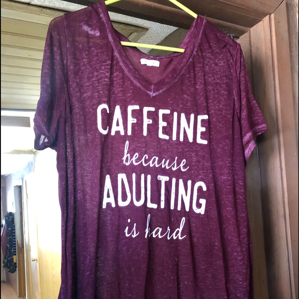 Cute T-shirt.  Oversized and comfy